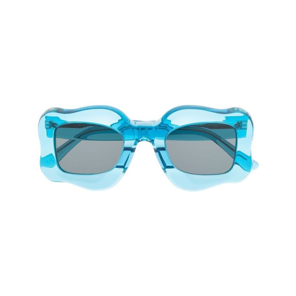 Bonsai Men's Oversized Curved-Frame Sunglasses